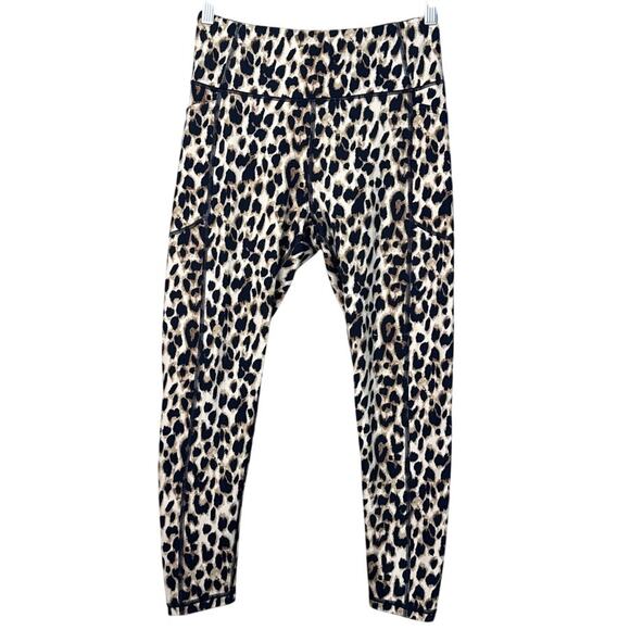 Victoria's Secret Total Knockout 7/8 High Waist Leggings Cheetah Leopard Size 10 - Picture 1 of 9